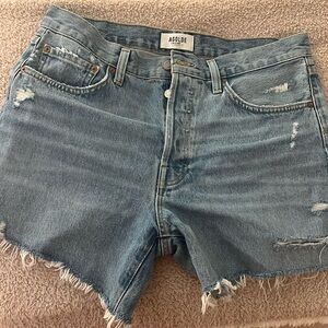 AGOLDE Parker long cutoff short